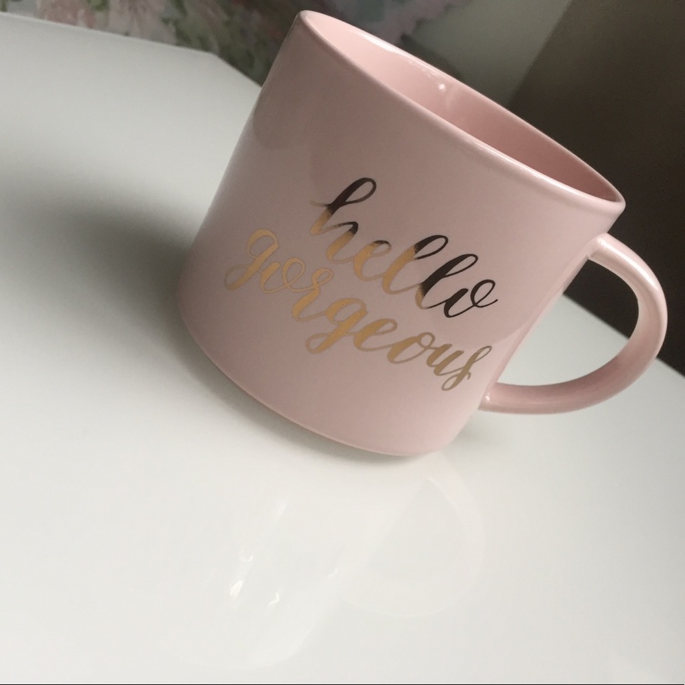 Pink “Hello Gorgeous” Mug
